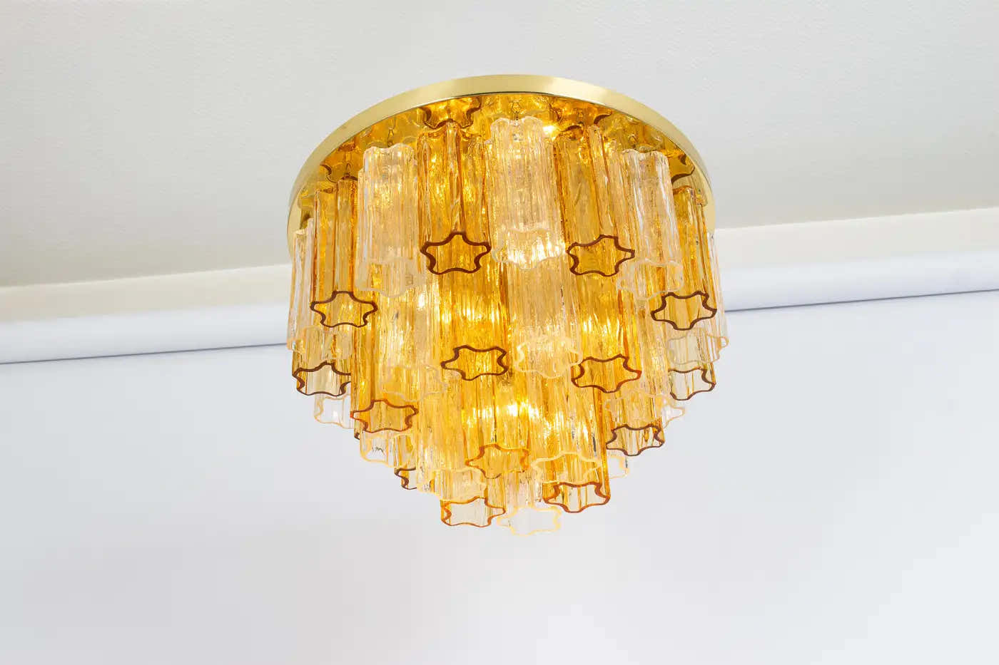 1 of 3 Tronchi Murano Glass Flush mount light