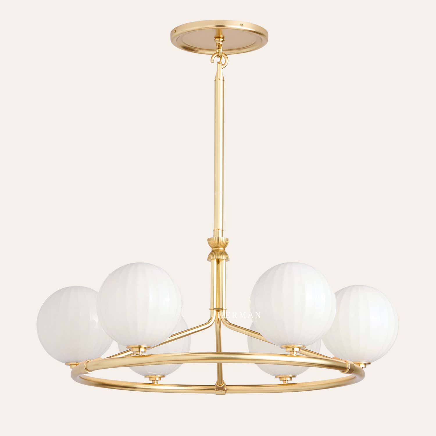 Enzo 36" Glass Round Chandelier