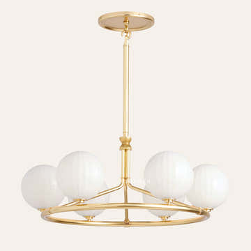 Enzo 36" Glass Round Chandelier