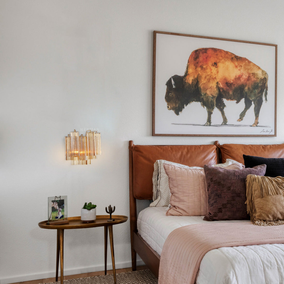 Addas Murano Glass Wall Light 14''W