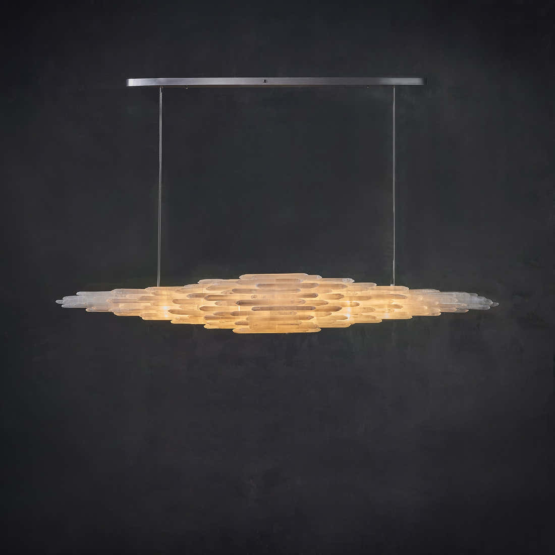 Art Selenite Large Chandelier