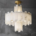 Spain Alabaster Round Modern Chandeliers