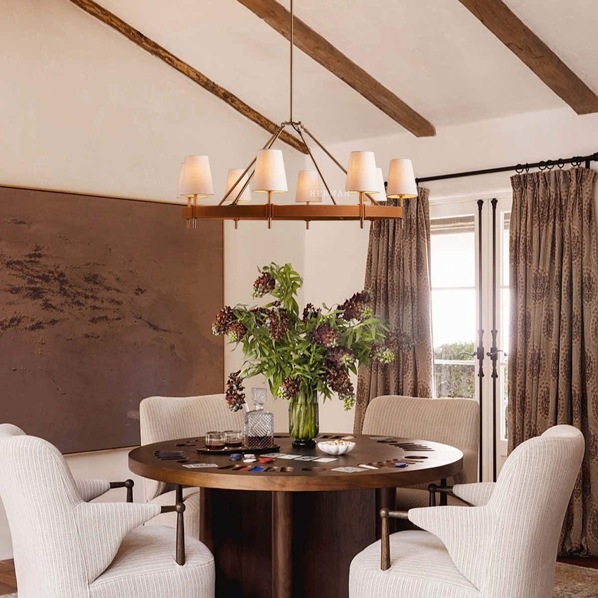Hastings 8-Light Halo Chandelier