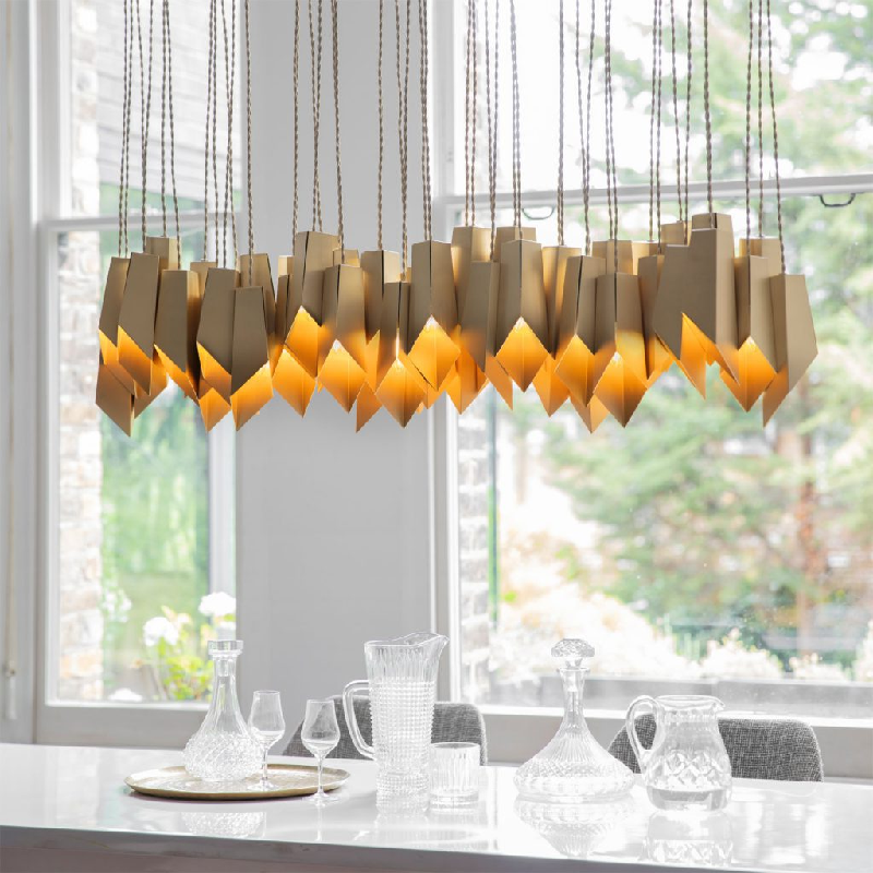 Modern Linear Chandelier For Dining Room