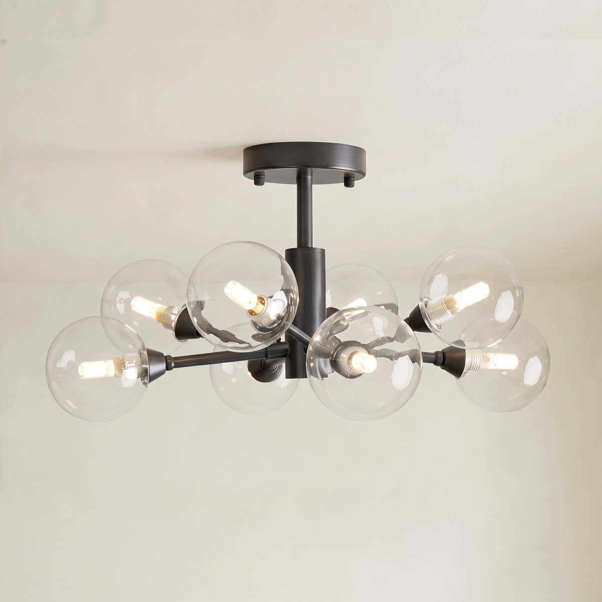 Apollo Glass Flush Mount 36" 47"
