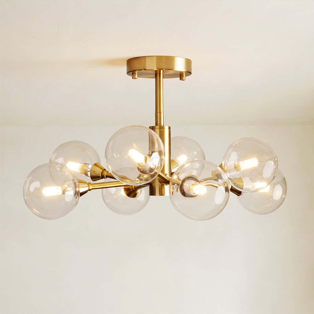 Apollo Glass Flush Mount 36" 47"