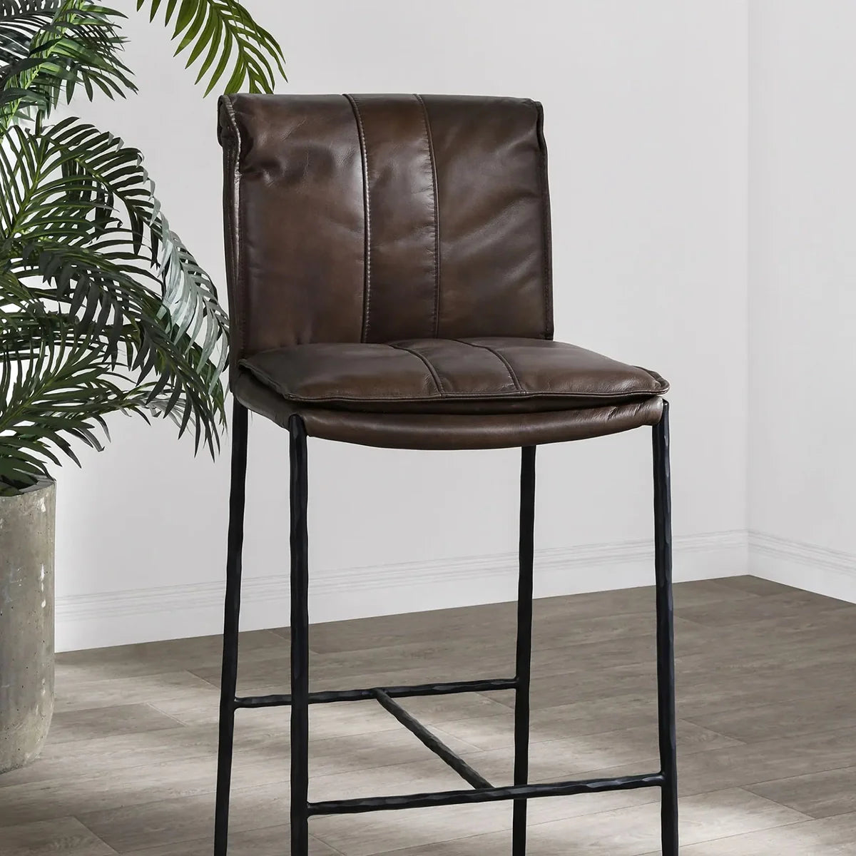Eugina Leather Stool
