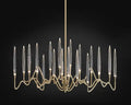 Pezzo Crystal Long Chandelier L78'' 59''  40''