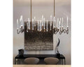 Pezzo Crystal Long Chandelier L78'' 59''  40''