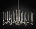 Pezzo Crystal Long Chandelier L78'' 59''  40''