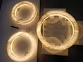 HALO 600 LED ring suspended lamp – Alabaster natural stone