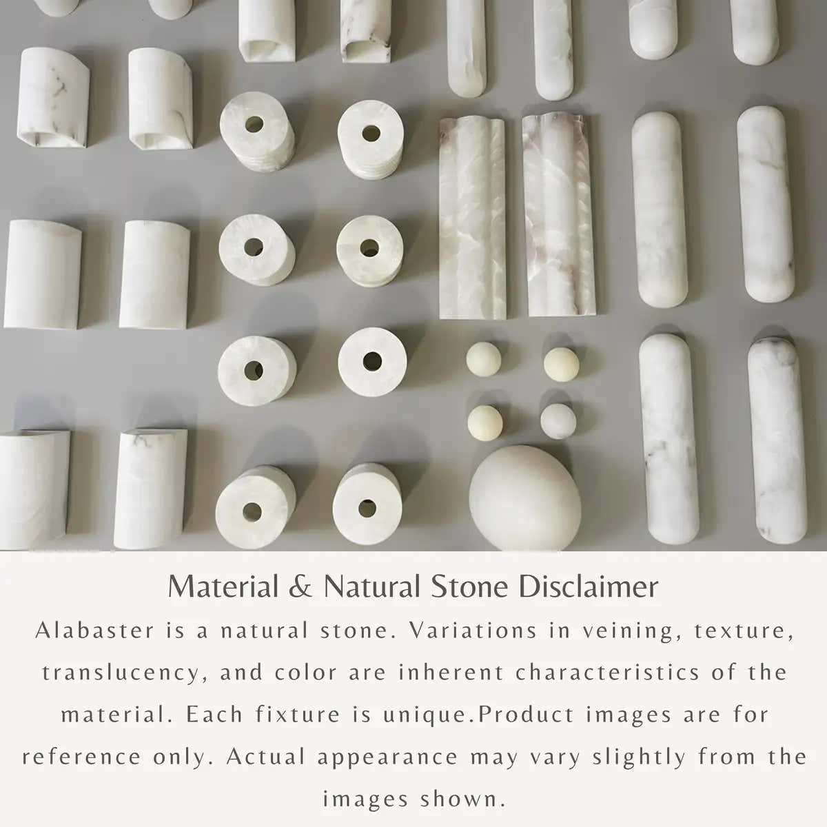 Alabaster Flakes Linear Chandelier- Chain