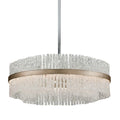 Chime 12 Light Pendant - Silver Leaf Polished Stainless