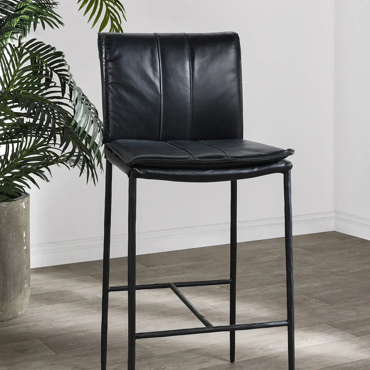 Eugina Leather Stool