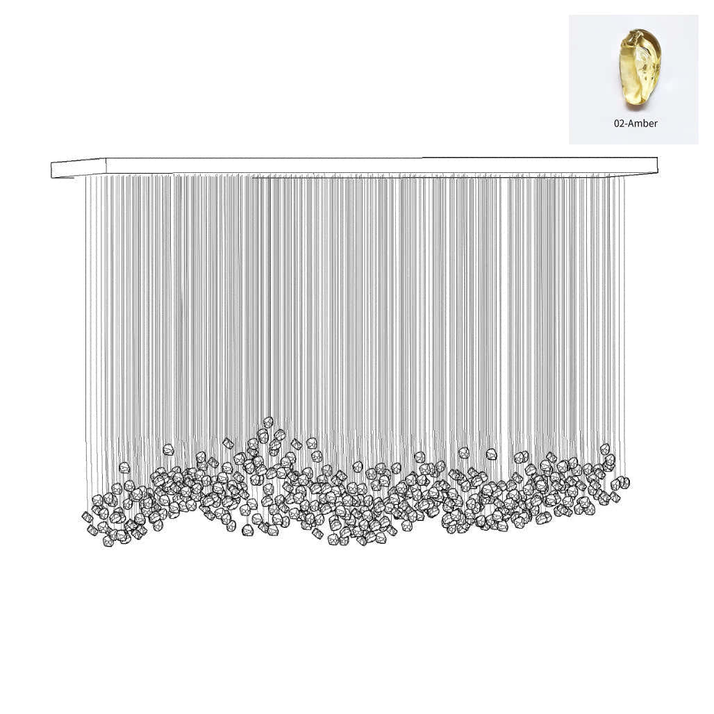 Crystal Stone Chandelier