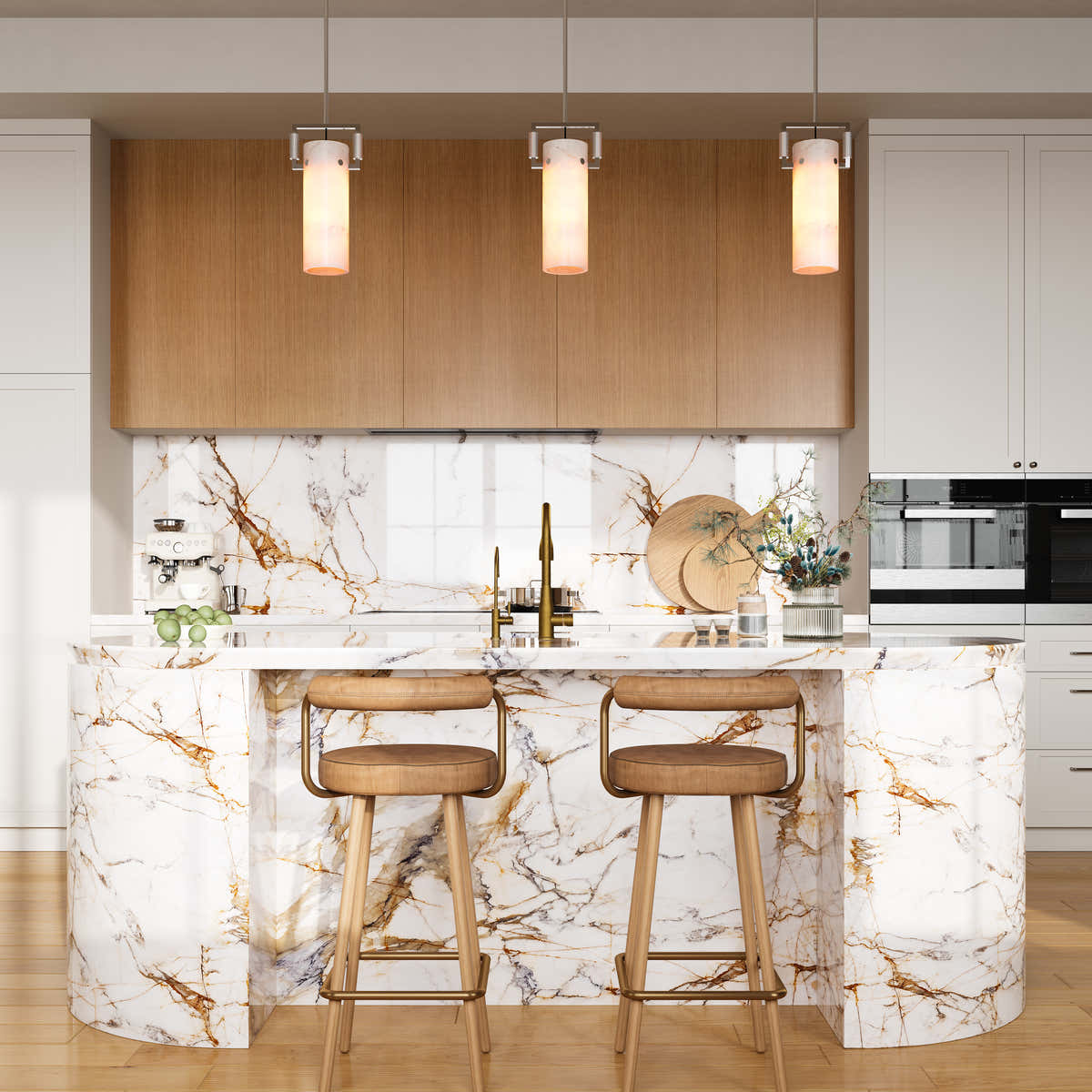 Custom Stone Kitchen Island