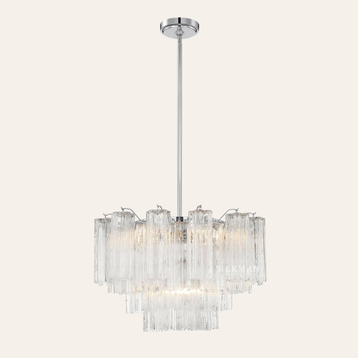 Addis Murano Glass Chandelier 17.8" 19.8" 22" 26.8" 32''D