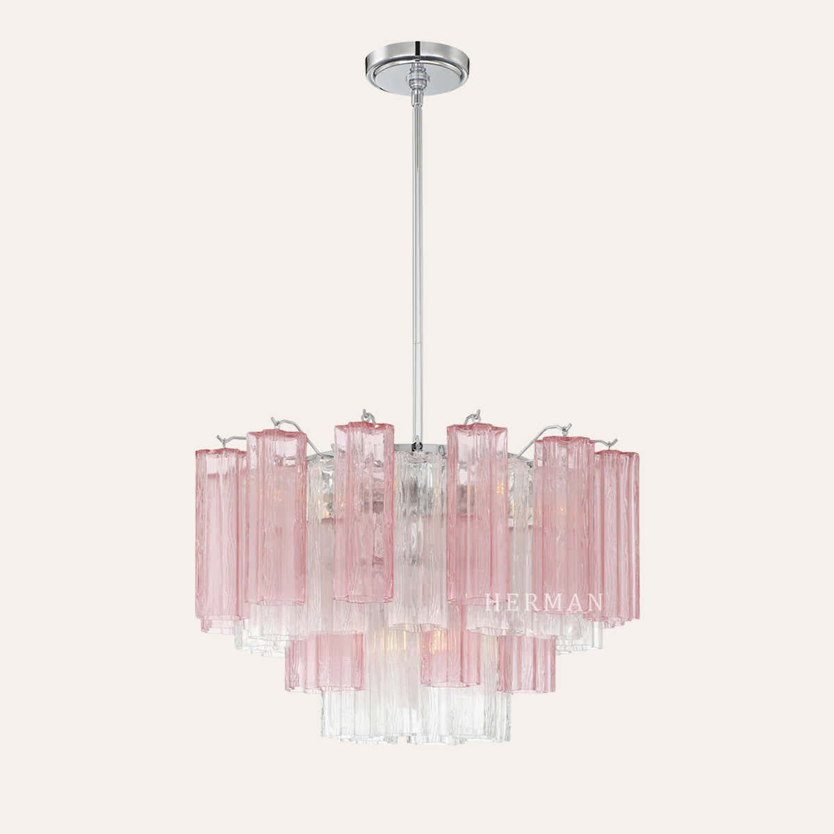 Addis Murano Glass Chandelier 17.8" 19.8" 22" 26.8" 32''D