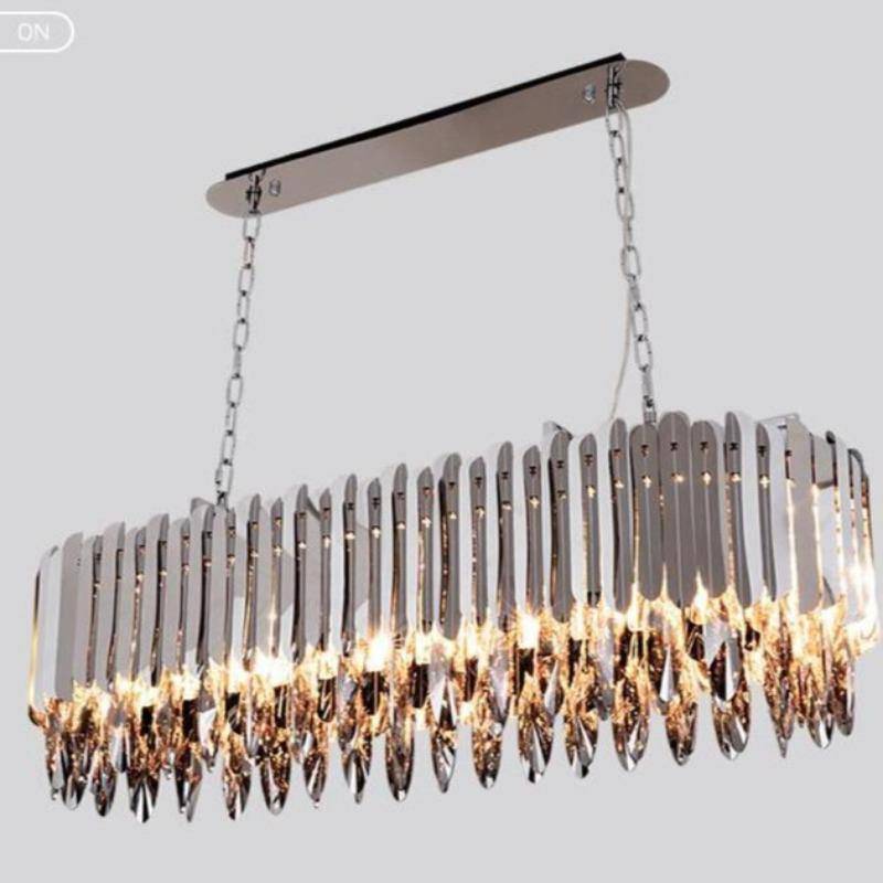 Legance Crystal Chandelier, Chrome