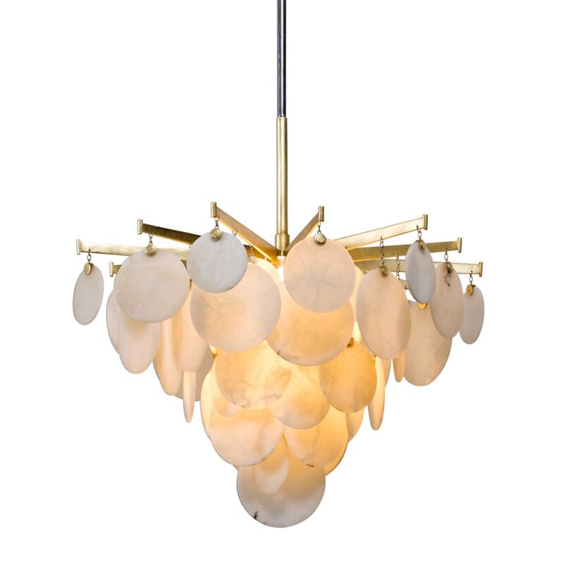 Serenity 1 Light Pendant Small - Gold Leaf W Polished Stainless