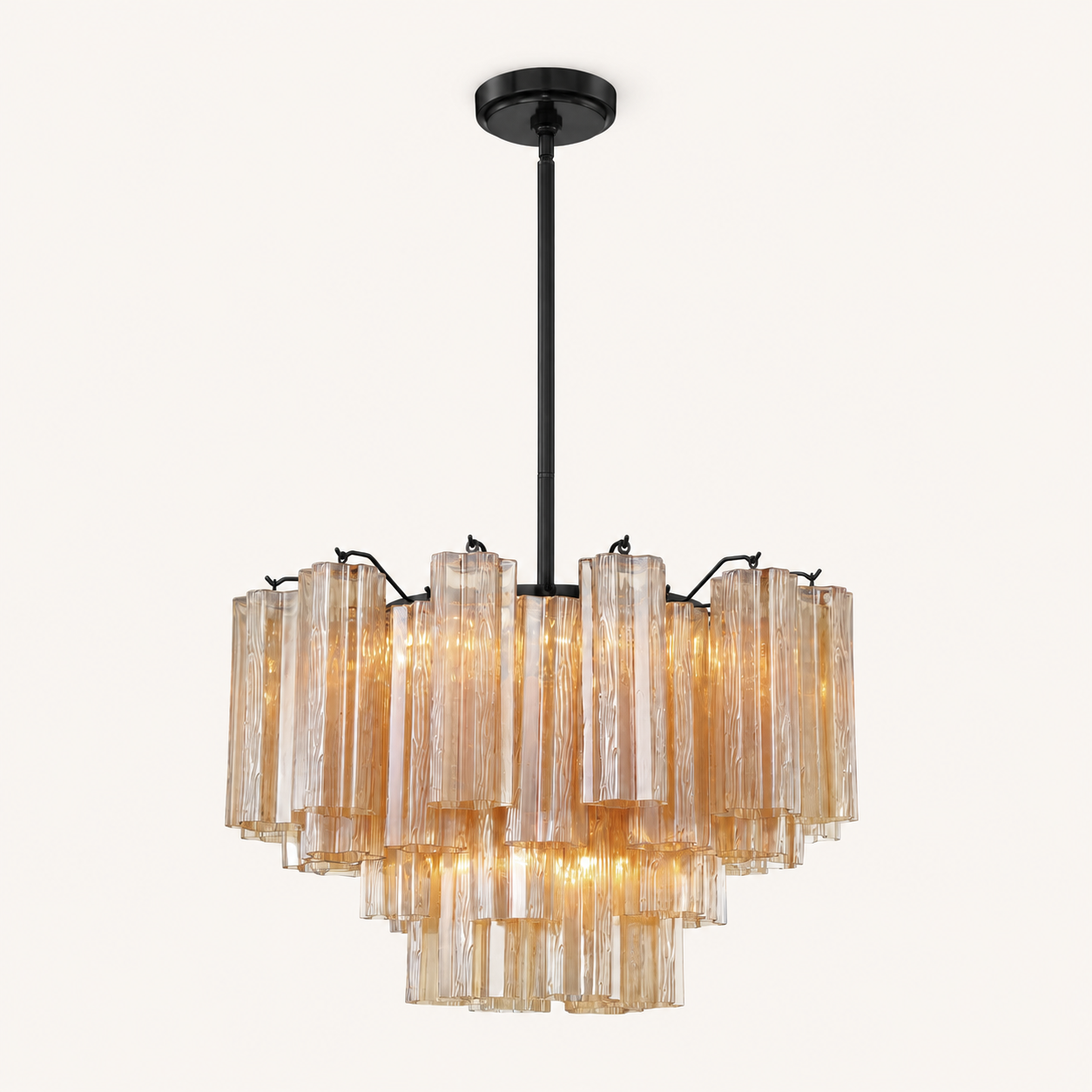 Addis Murano Glass Chandelier 17.8" 19.8" 22" 26.8" 32''D