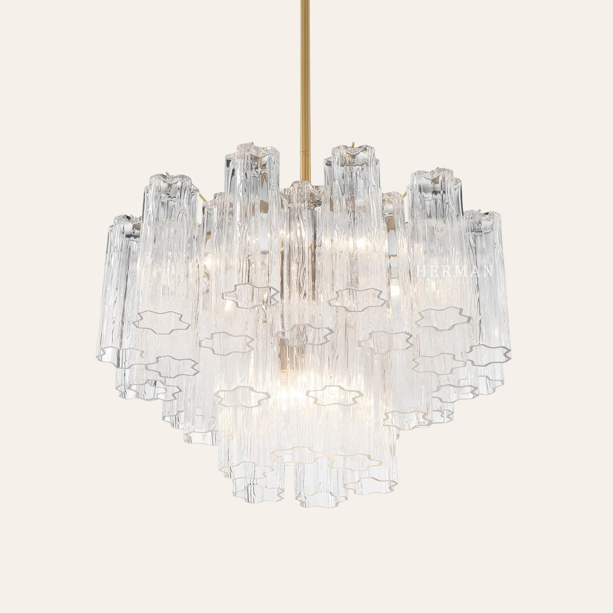Addis Murano Glass Chandelier 17.8" 19.8" 22" 26.8" 32''D