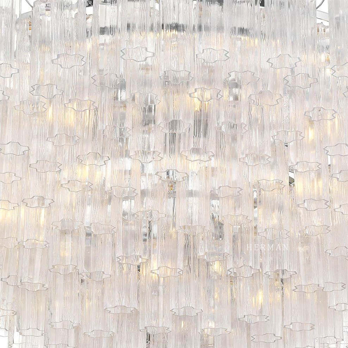 Addis Murano Glass 40 Light Chandelier 62" W