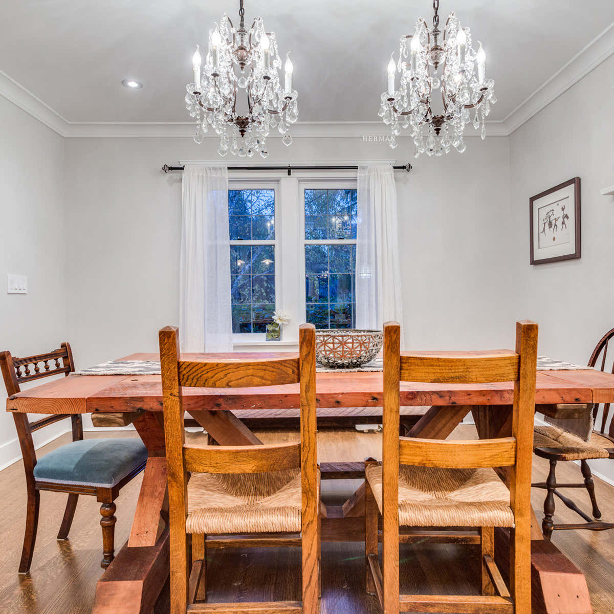 Rocaille Iron & Crystal Chandelier