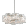 Circo 8 Light Pendant - Satin Silver Leaf