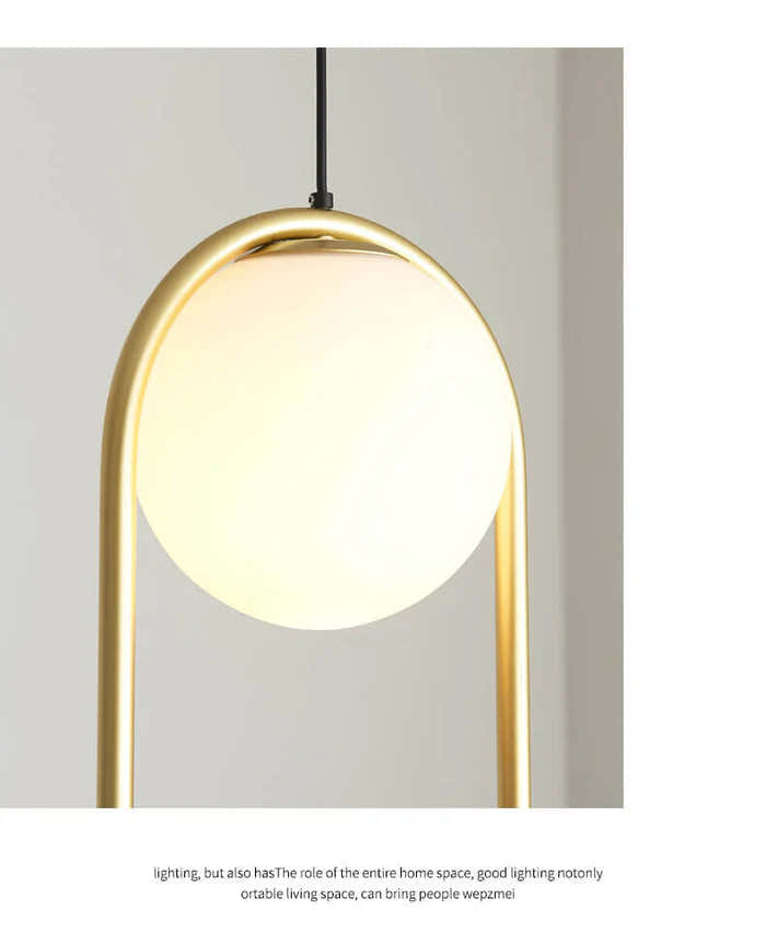 Luminous Modern LED Opal Glass Chandelier
