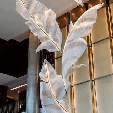 Customized Hotel Lobby Crystal Chandelier Luxury Stars Chandelier Pendant Lighting For Projects