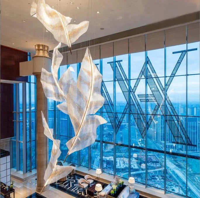 Customized Hotel Lobby Crystal Chandelier Luxury Stars Chandelier Pendant Lighting For Projects