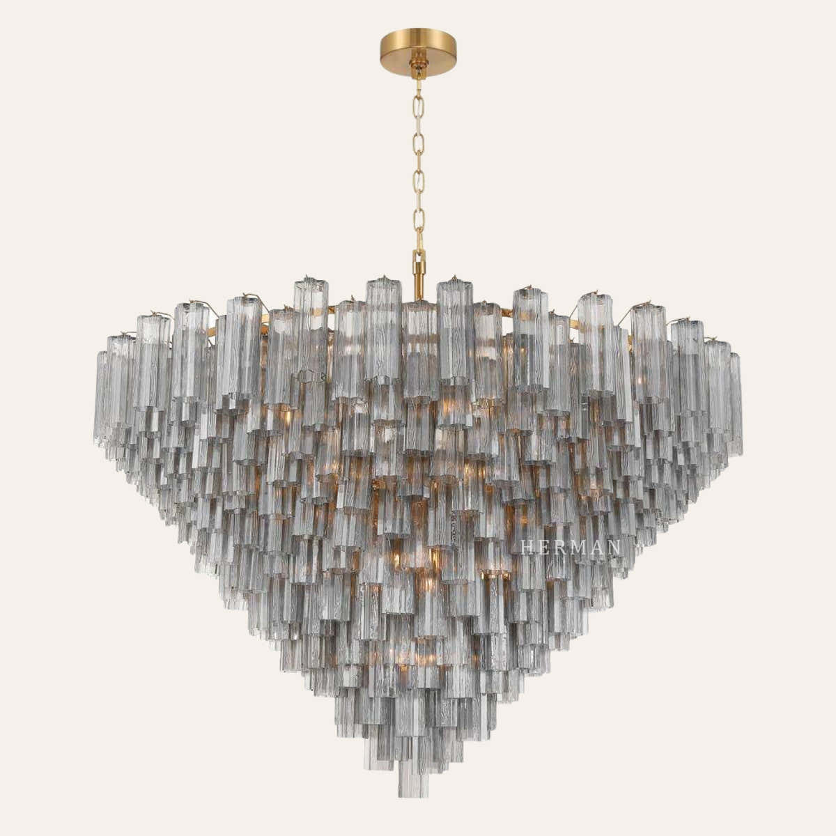 Addis Murano Glass 40 Light Chandelier 62" W