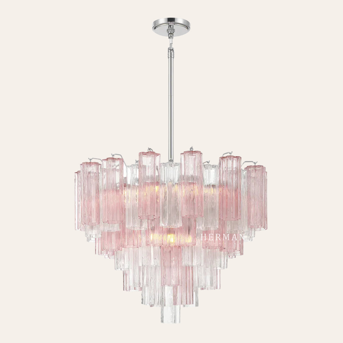 Addis Murano Glass Chandelier 17.8" 19.8" 22" 26.8" 32''D