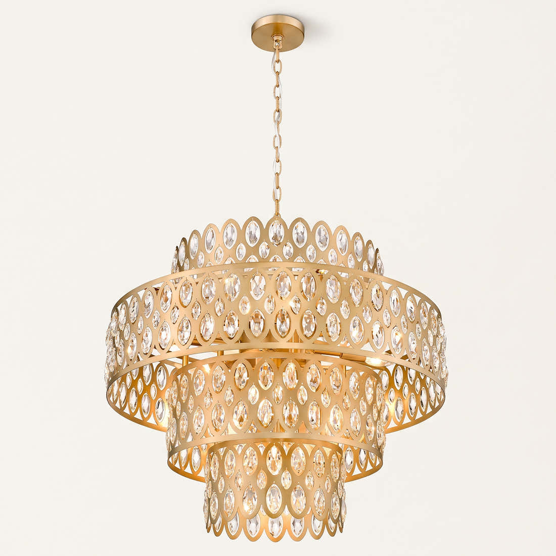 Deeley 13 Light 26" Wide Crystal Waterfall Chandelier