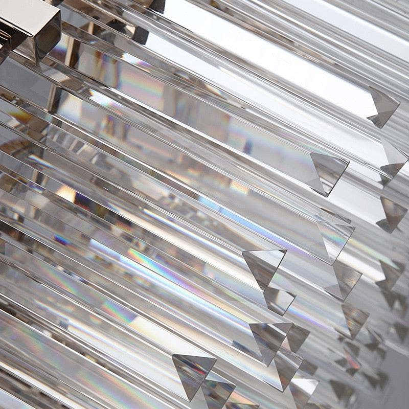 Giovanni Crystal Round Chandelier Polished Chrome