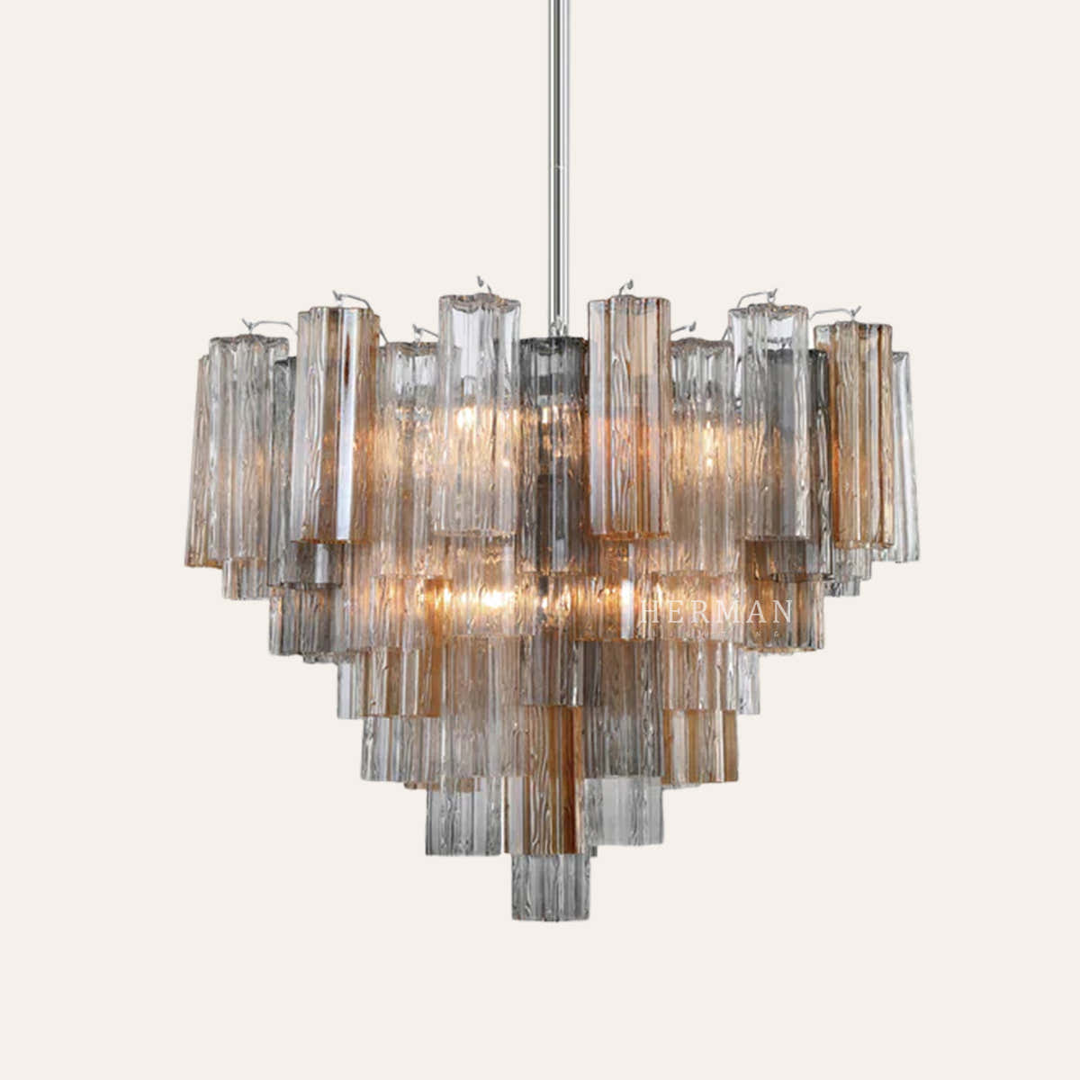 Addis Murano Glass Chandelier 17.8" 19.8" 22" 26.8" 32''D