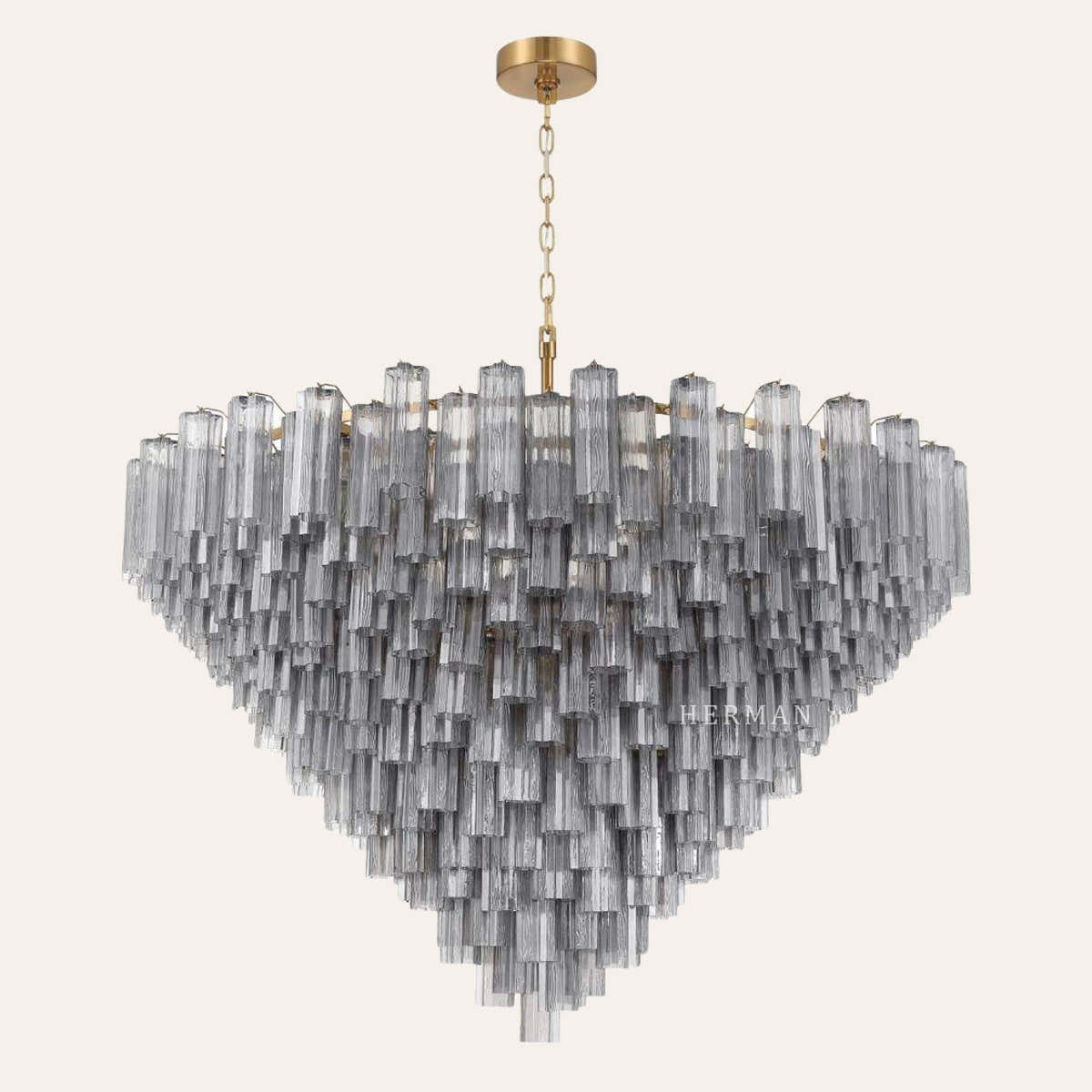 Addis Murano Glass 40 Light Chandelier 62" W