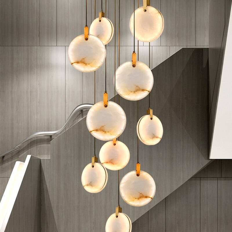 Moon Shade Lorry  Natural Marble Pendant Light