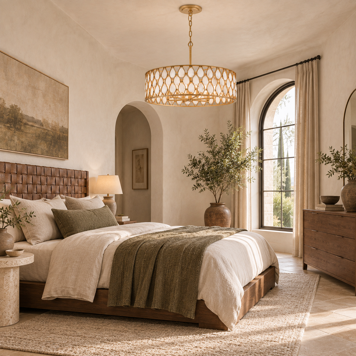 Esty 6 Light 28" Wide Drum Chandelier