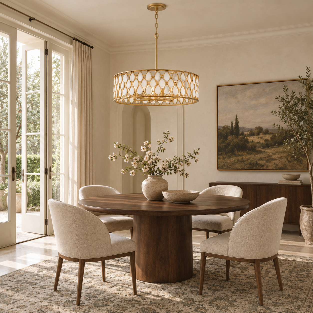 Esty 6 Light 28" Wide Drum Chandelier