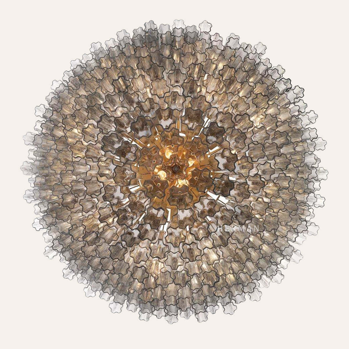 Addis Murano Glass 40 Light Chandelier 62" W