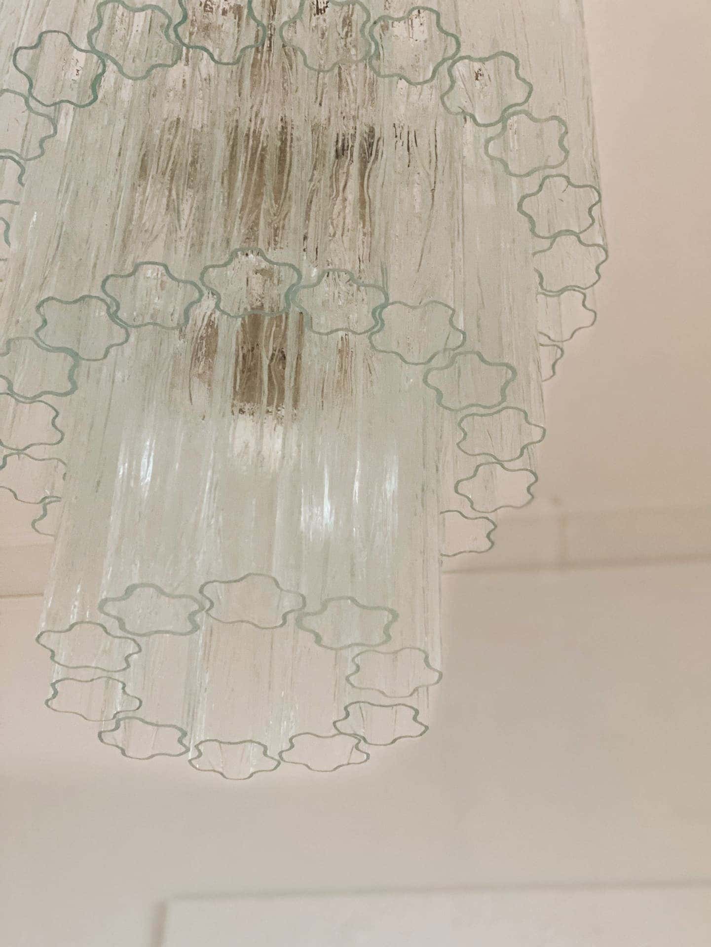 Murano Chandelier – 52 tubes – Transparent