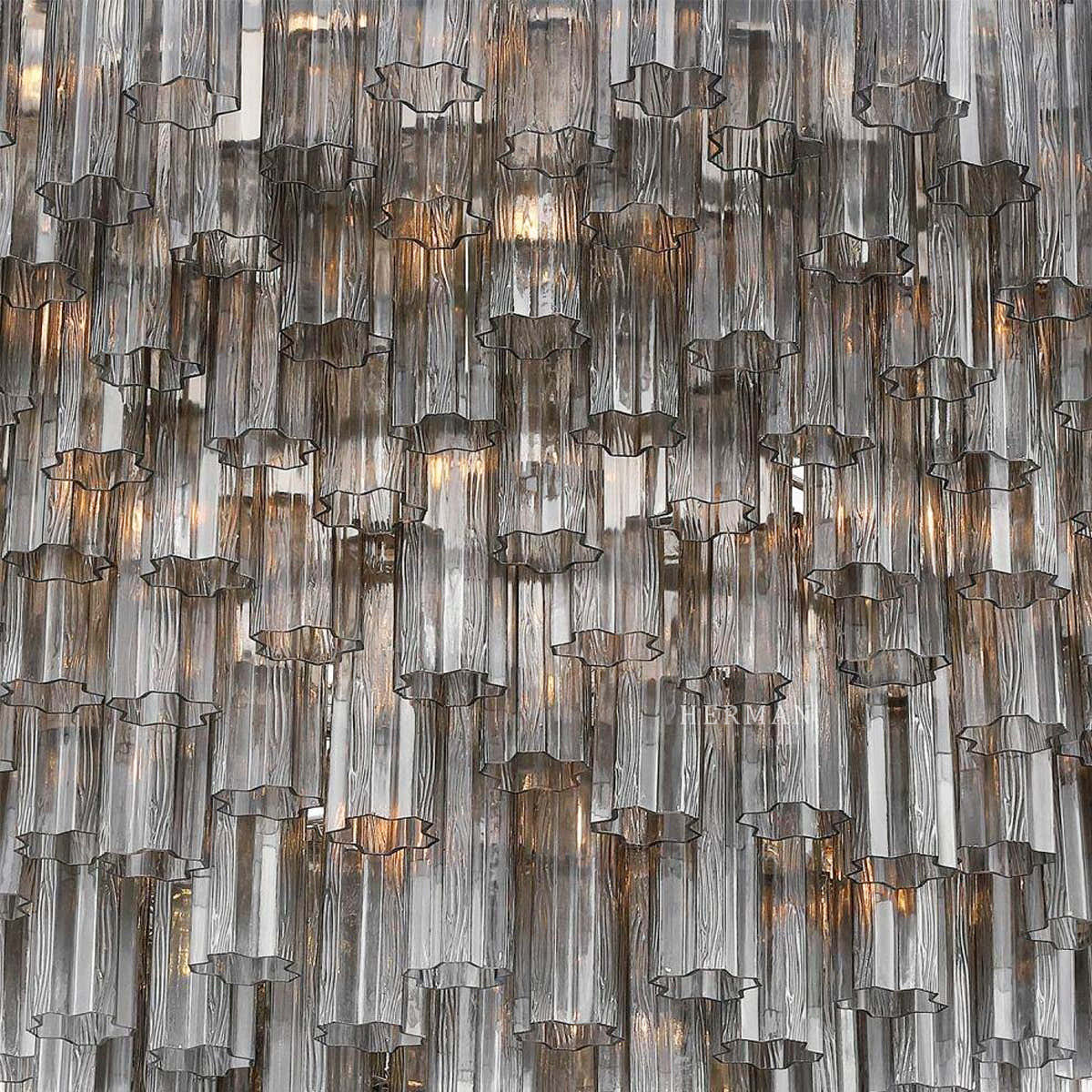 Addis Murano Glass 40 Light Chandelier 62" W
