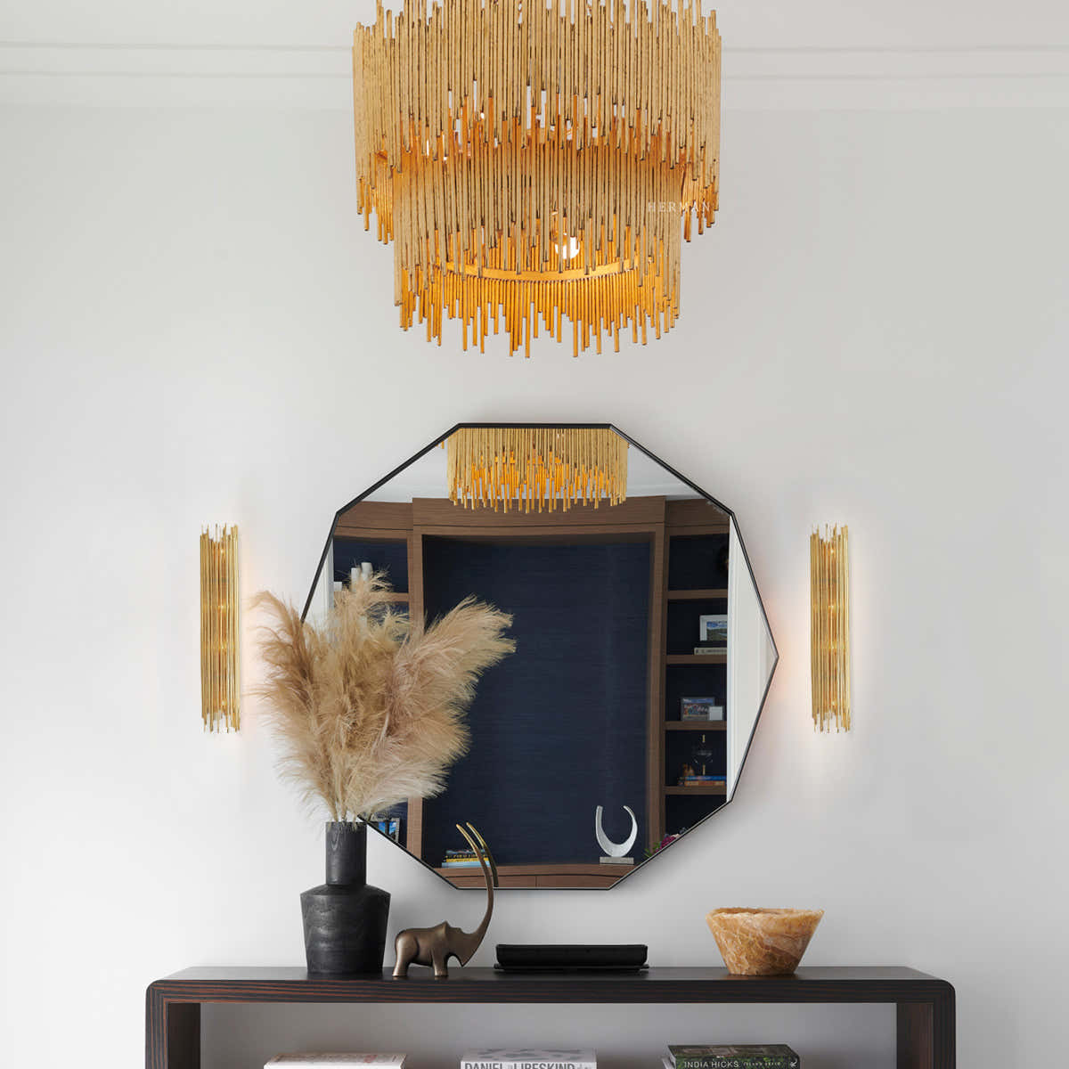 Althely 4 Lights Long Wall Sconce