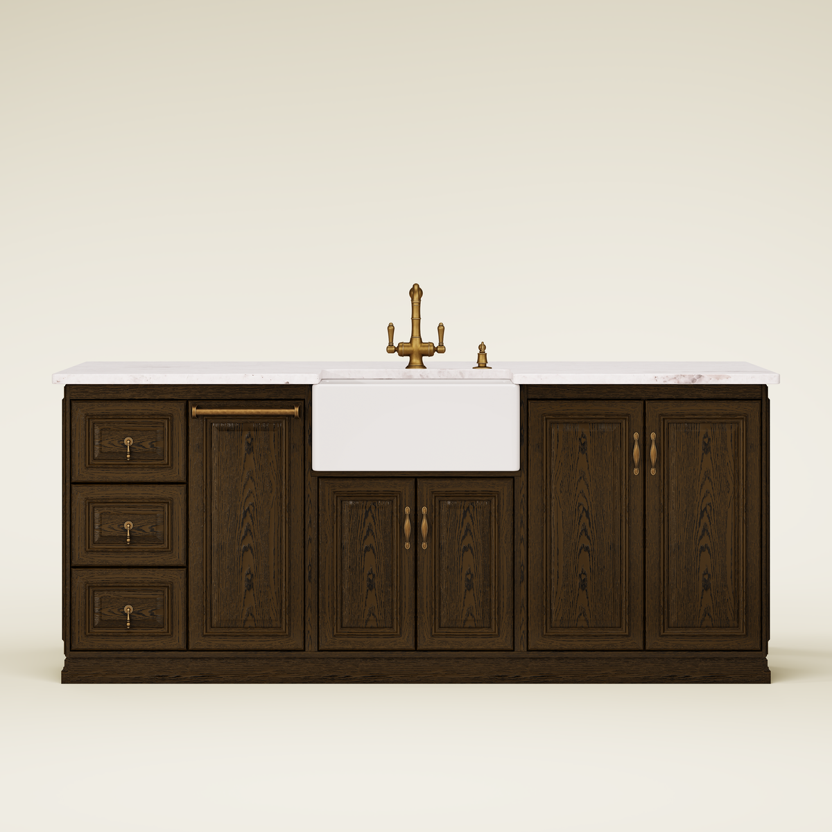 Custom Stone Kitchen Island