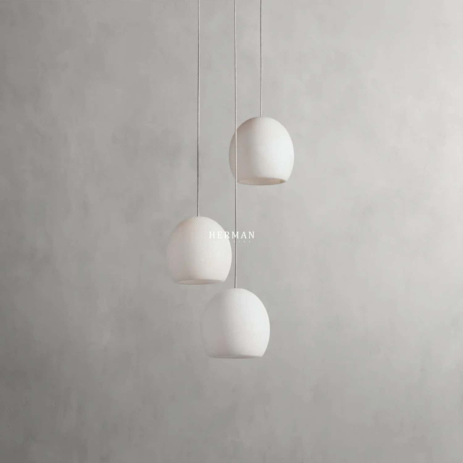 Arica Alabaster Round Chandelier