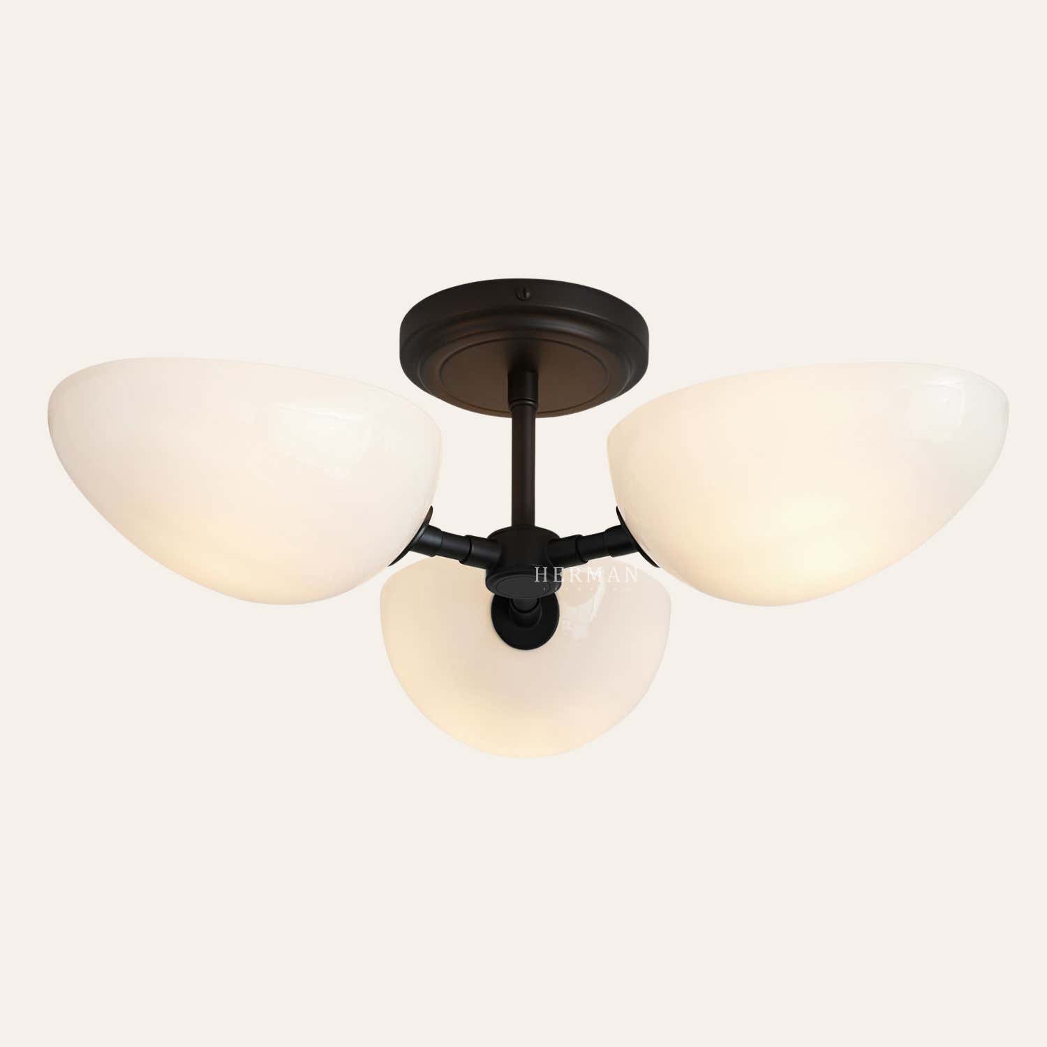 Argus Glass Semi-Flush Mount