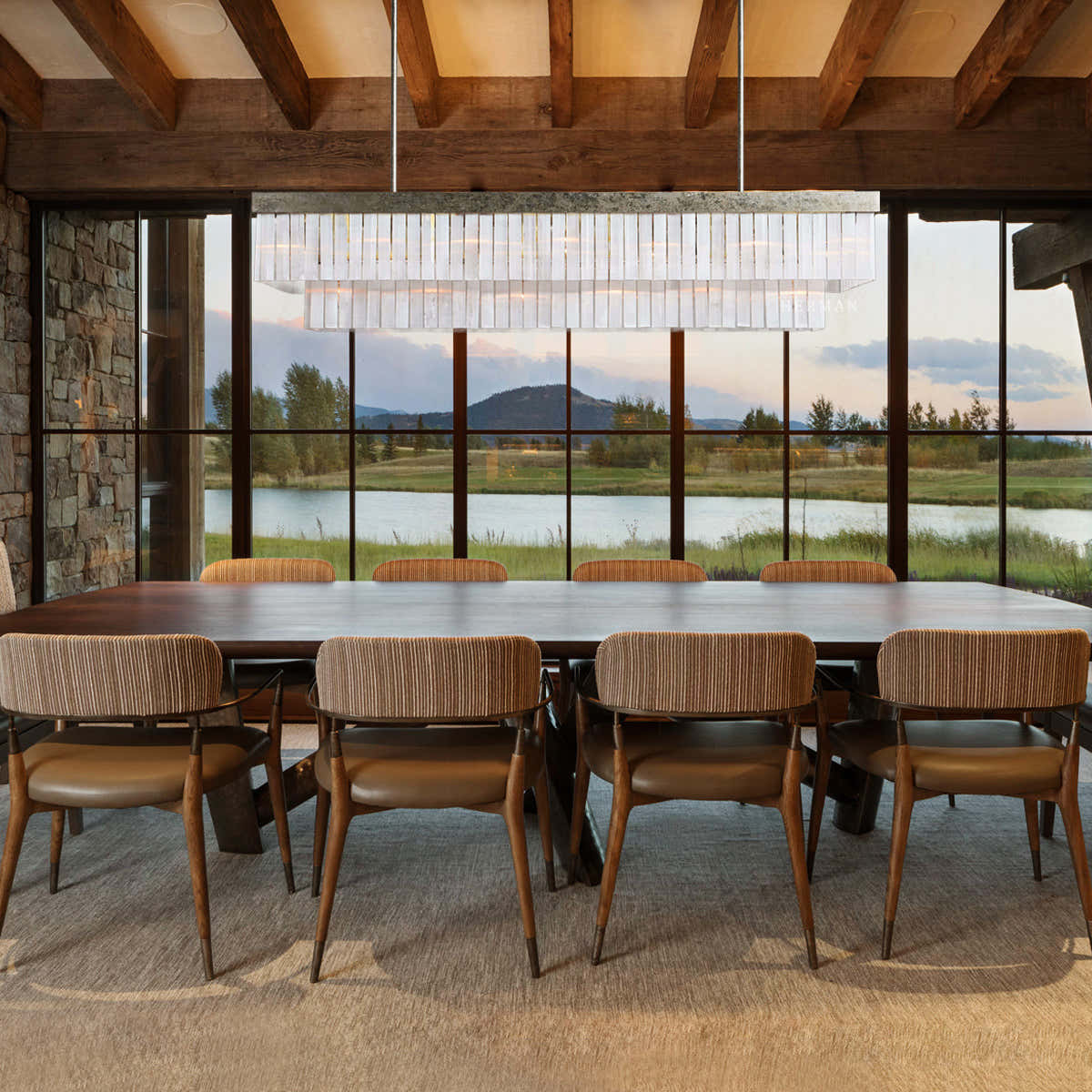 Adam Large Rectangular Chandelier