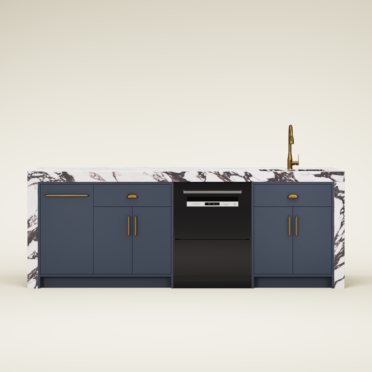 Custom Stone Kitchen Island
